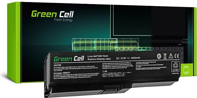 Bateri laptopi Green Cell PA3634U-1BRS për Toshiba Satellite A660/A665/L650/L655/L670, 4400mAh, Li-Ion, e zezë