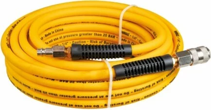 Zorrë kompresori Dewalt DXCMH10E 10 m 8x12 mm me lidhëse të shpejta, e verdhë