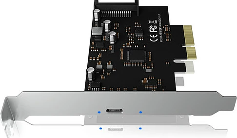 Kartë kontrolleri USB Type-C ICY BOX IB-PCI1901-C32, PCIe 3.0, USB 3.2 Gen2 20Gbps, 1x USB-C, e zezë
