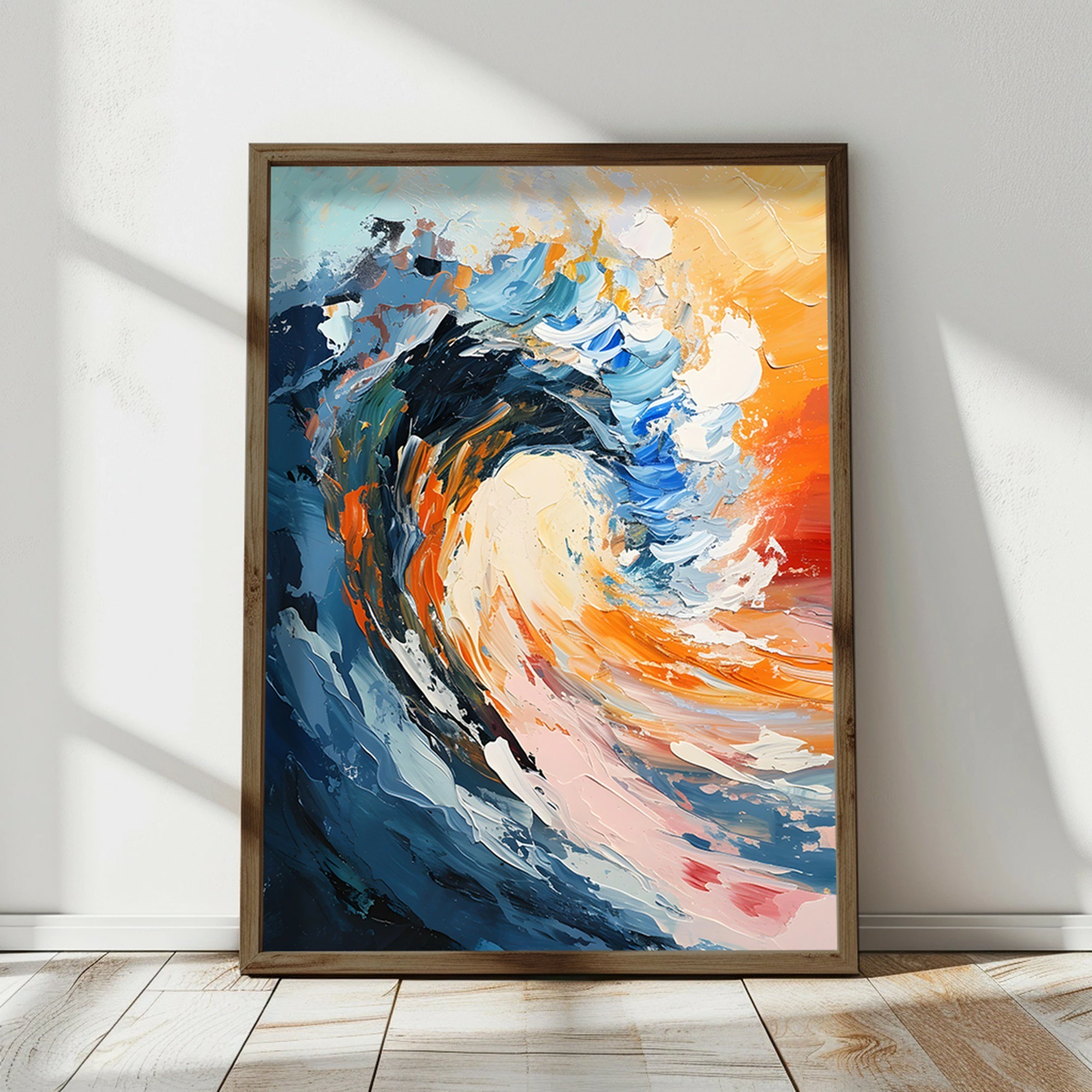 Pikturë dekorative me kornizë MDF, shumëngjyrëshe, Wallity, AI115, 50x70x3.5cm