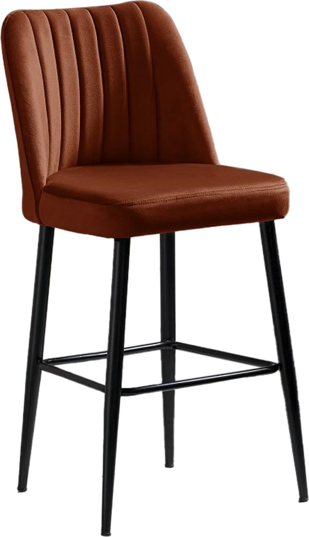 Set karrigesh për bar (4 copë), Hanah Home, Vento, ngjyrë e kuqe pllake