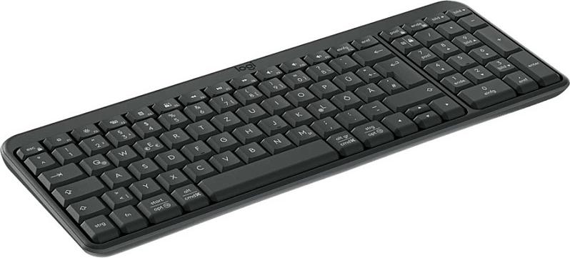 Tastierë wireless Logitech K250, QWERTZ gjermanisht, RF + Bluetooth, me numpad, Graphite