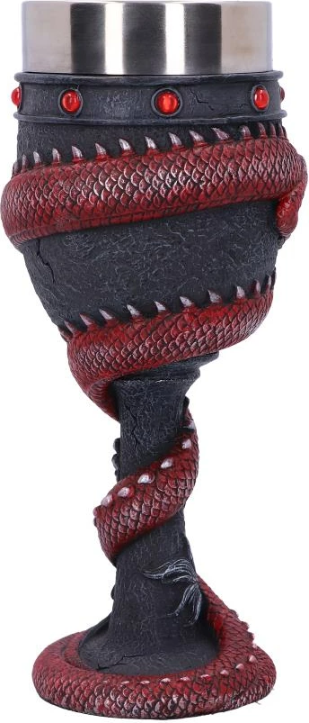 Kupë Nemesis Now Dragon Coil 20 cm, e kuqe