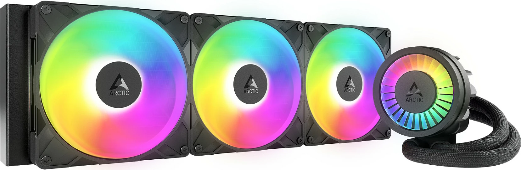 Ftohës me ujë AIO ARCTIC Liquid Freezer III Pro 420 A-RGB, 420mm (3x140mm), Intel LGA1700/1851, AMD AM4/AM5, zi