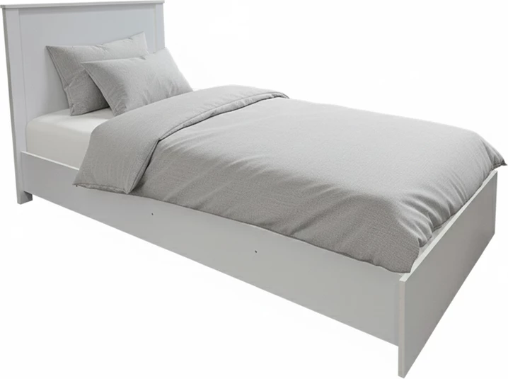 Krevat Athos, ngjyrë e bardhë, 90x190cm