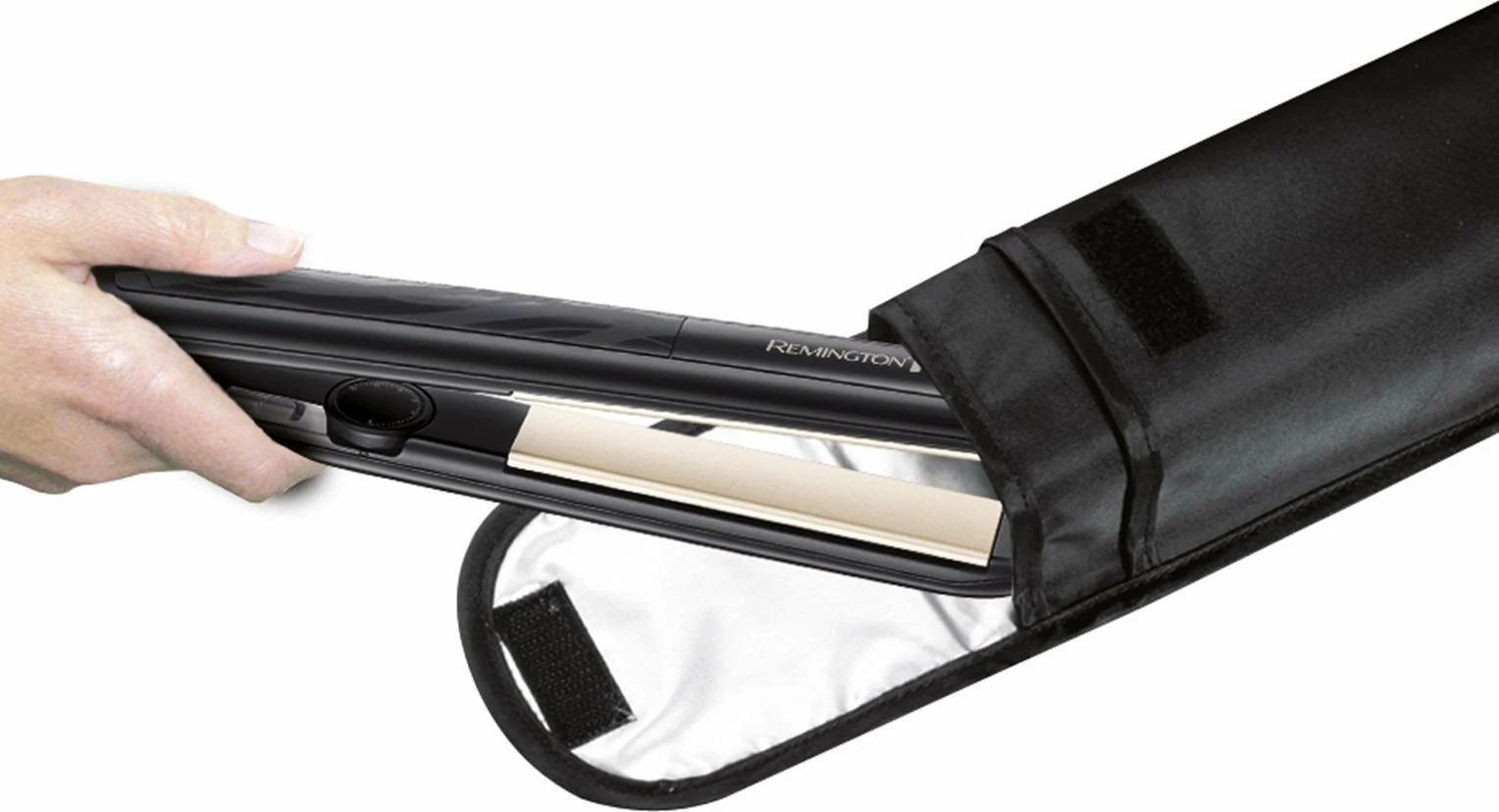 Drejtues flokësh Remington S3500 Slim230, pllaka qeramike, 230°C, jonizim, ngrohje 15 s, i zi