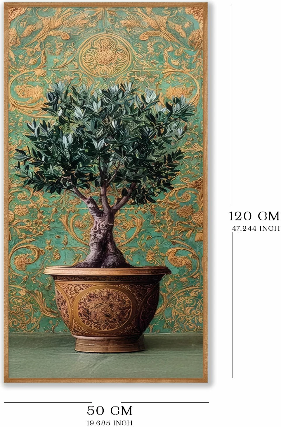 Pikturë dekorative me kornizë druri, MDF, shumëngjyrëshe, Wallity, Artsmdfyty93-12050, 120x50cm