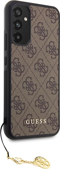 Mbështjellës Guess 4G Charms për Samsung Galaxy A34 5G, kafe