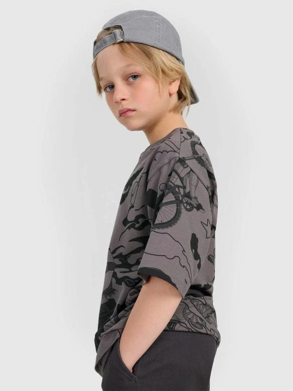 Maicë për djem 4f, oversize me print