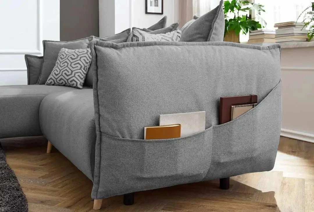 Kënd-sofë krevati Atelier del Sofa, gri, Puffy