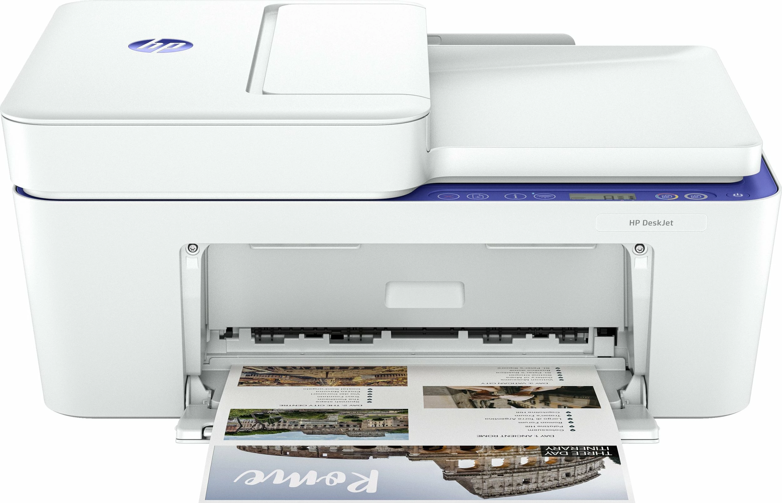 Printer multifunksional HP DeskJet 4230e 60K30B, inkjet ngjyrë, A4, Wi‑Fi, USB, ADF 35 fletë, blu