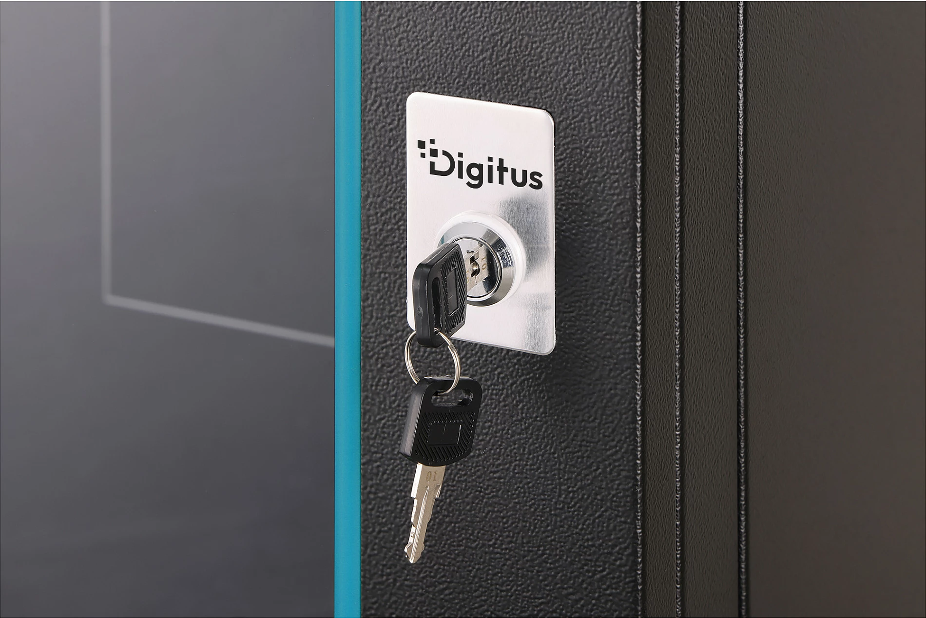 Kabinet rrjeti në mur Digitus Dynamic-N 16U, 600x450mm, derë xhami, i zi
