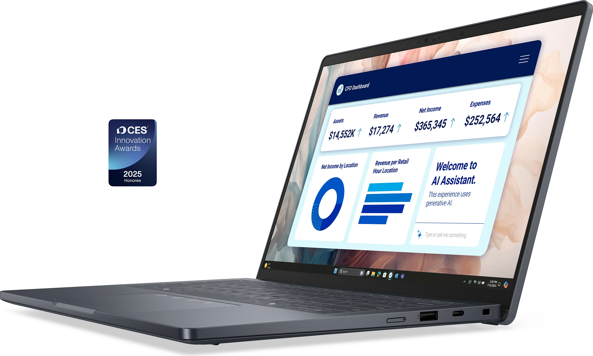 Laptop Dell Pro 14 Premium PA14250, Core Ultra 5 236V, 16GB RAM, 512GB SSD, 14" 1920x1200, Windows 11 Pro, gri