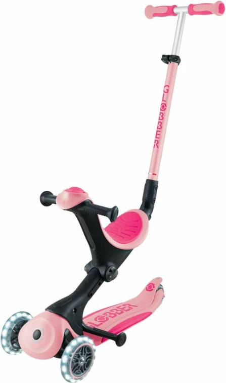 Trotinetë me ulëse Globber GO•UP DELUXE LIGHTS (646-710-2), për fëmijë