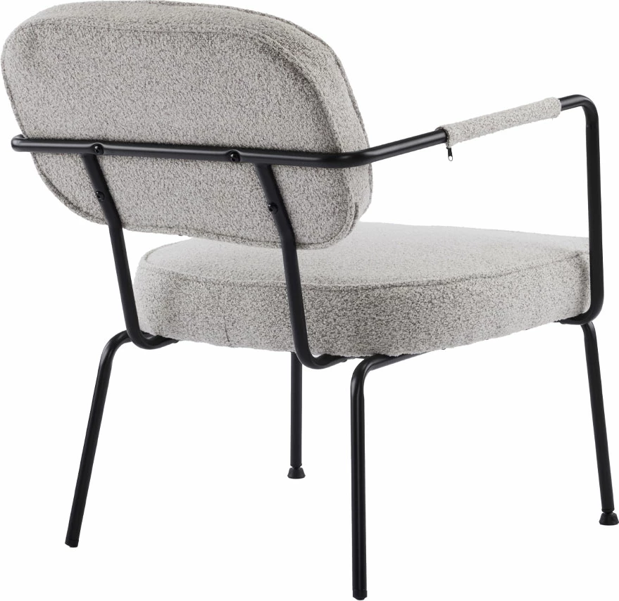 Karrige e ulët Prisley, krem, 73x66x78