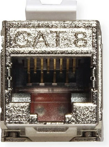 Keystone RJ45 ROLINE 26.11.0381 Cat.8, toolless, metalik