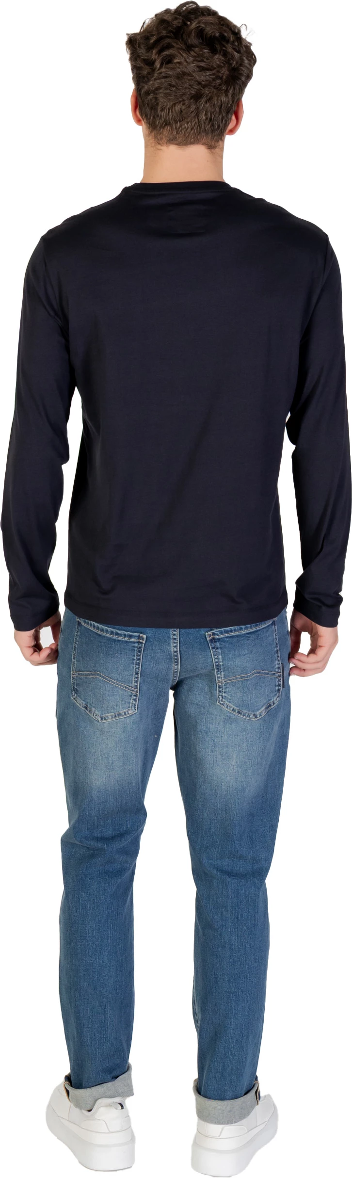 Maicë me mëngë të gjata për meshkuj Armani Exchange XM000364 AF12308, e kaltër e errët [Madhësia: XL]