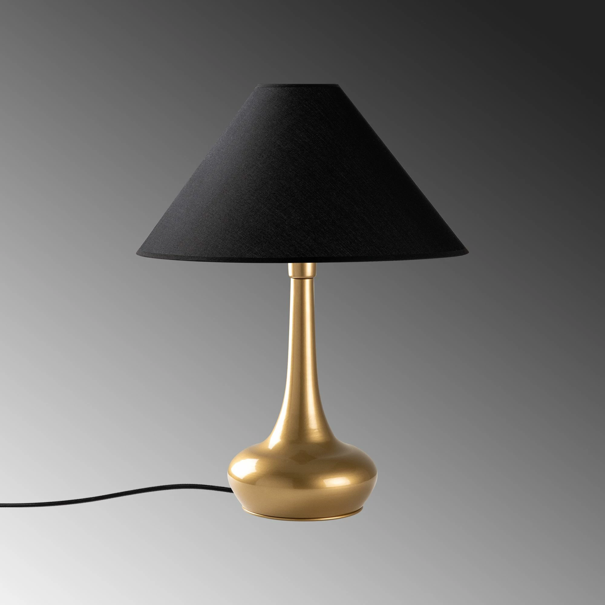 Llambë tavoline Opviq, Luna - 15256, ngjyrë ari dhe e zezë