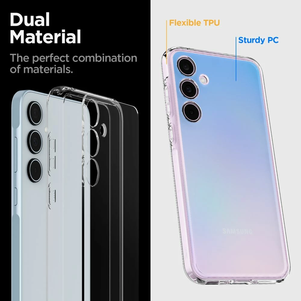 Mbështjellës Spigen Ultra Hybrid për Samsung Galaxy A35 5G, Transparent
