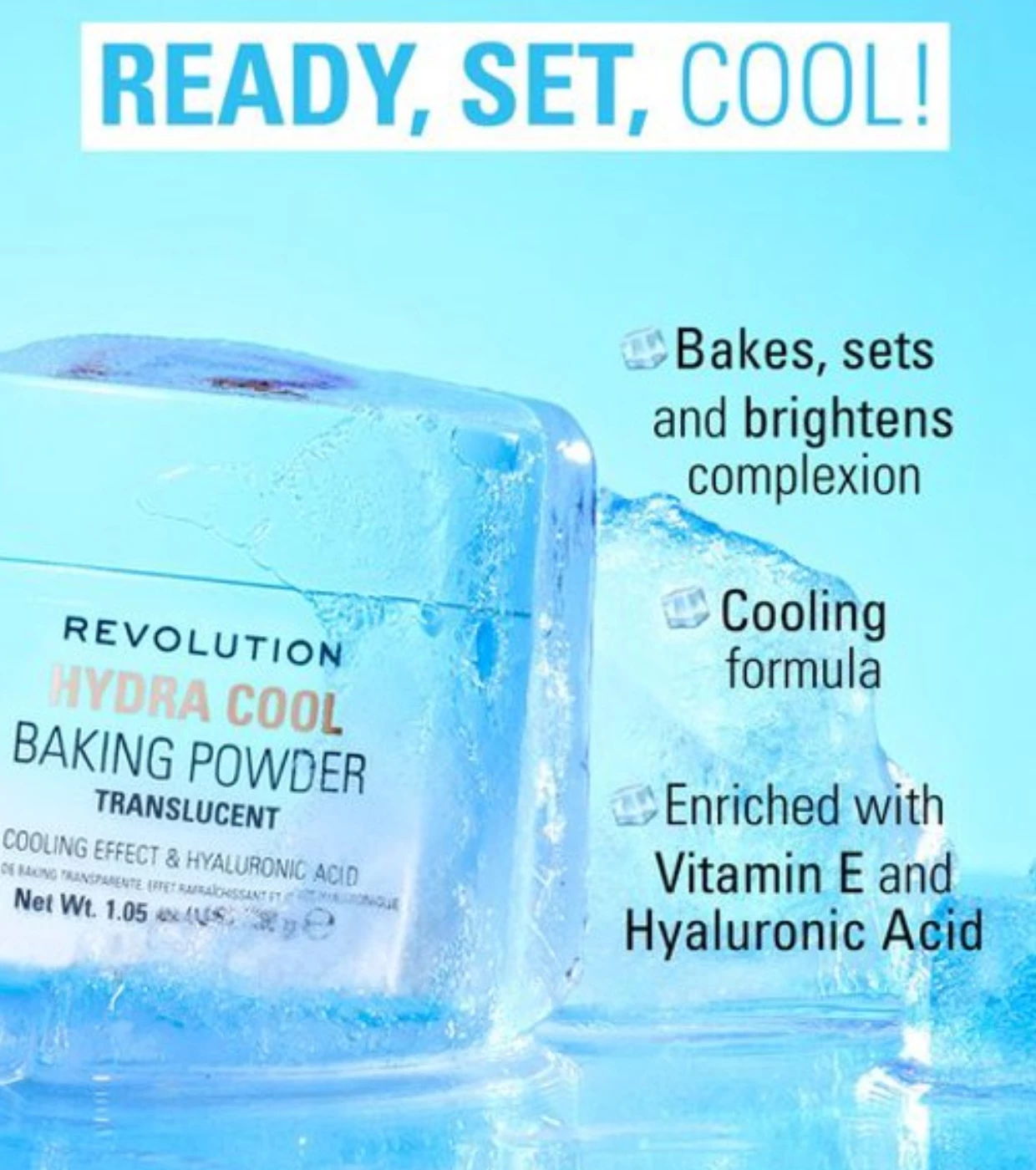 Revolution Loose Powder for Baking Hydra Cool - Translucent