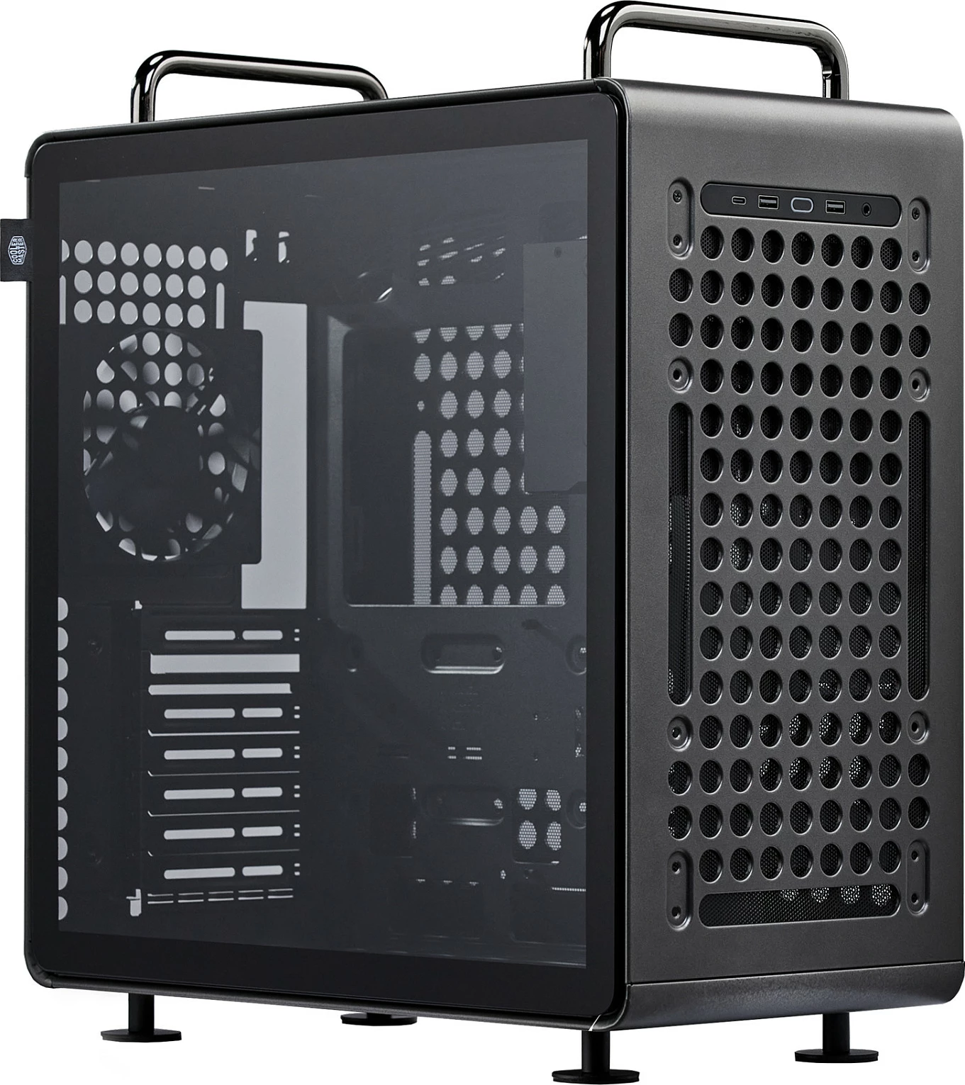Kasë Cooler Master Qube 540, Midi Tower ATX, xham i temperum, e zezë