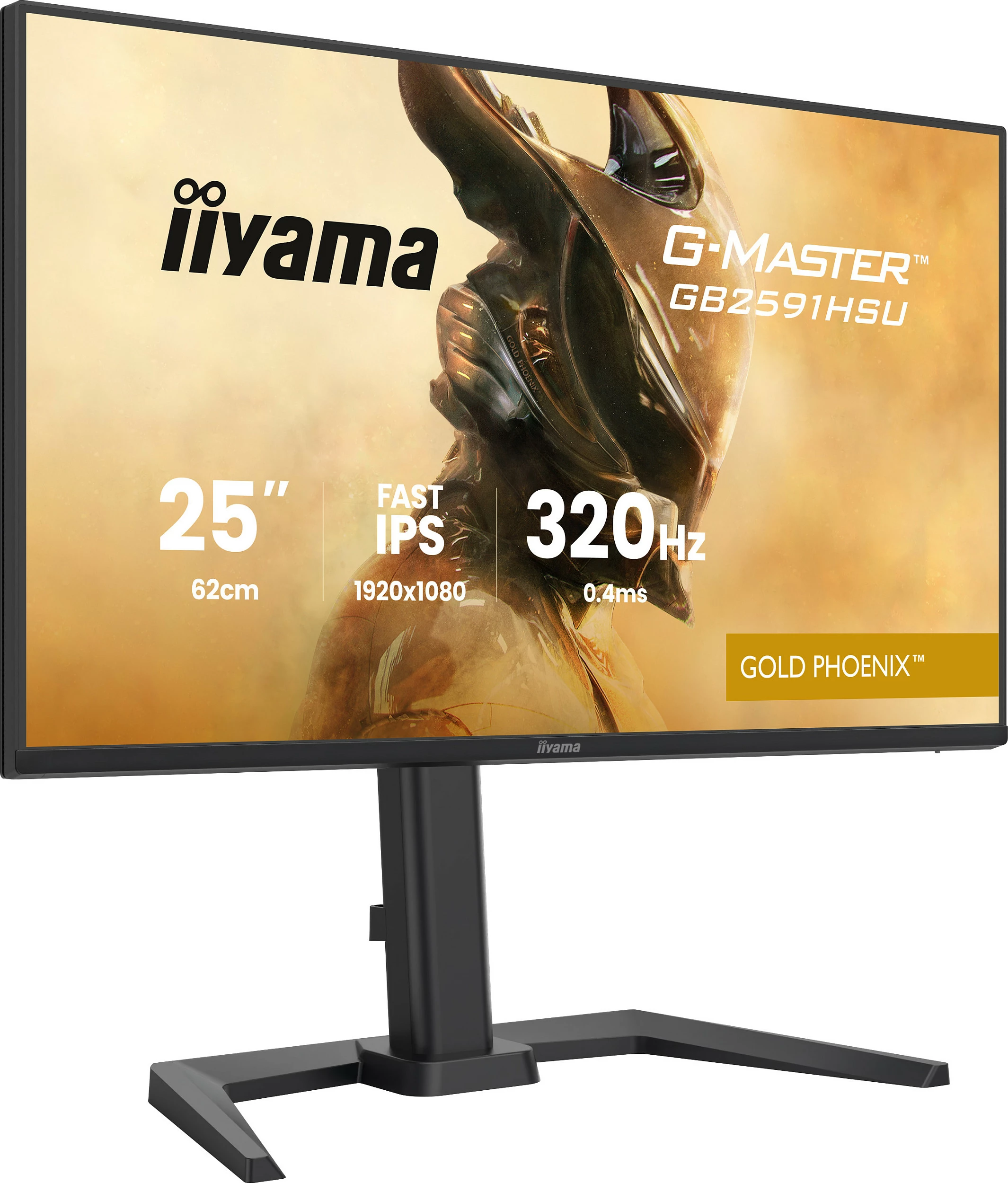 Monitor gaming iiyama G-MASTER Gold Phoenix GB2591HSU-B1, 24.5" Full HD, Fast IPS 320Hz, i zi mat