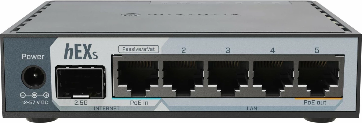 Router MikroTik hEX S E60iUGS, 512MB RAM, 128MB Flash, 6 porta, e zezë