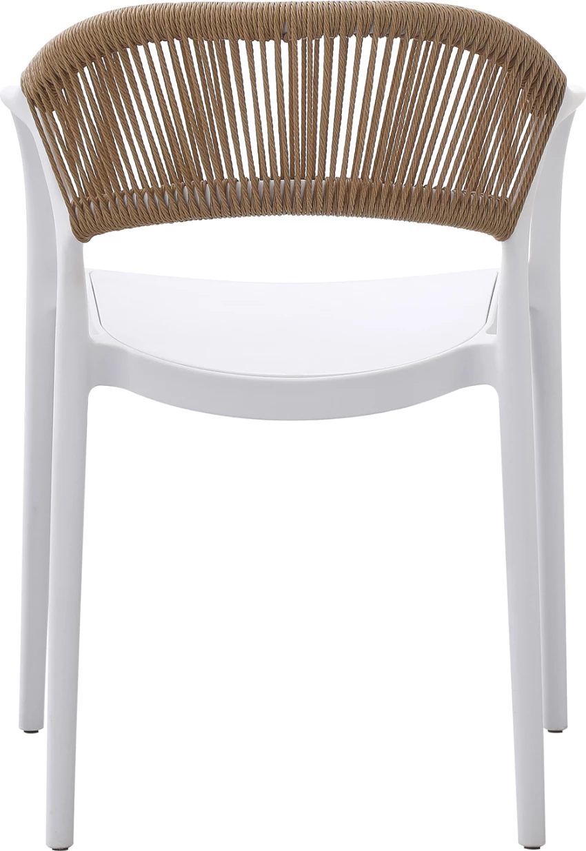 Karrige EVA polipropileni FH6155.01 bardhë me litar PP bezhë 58,5x49x83,5 cm