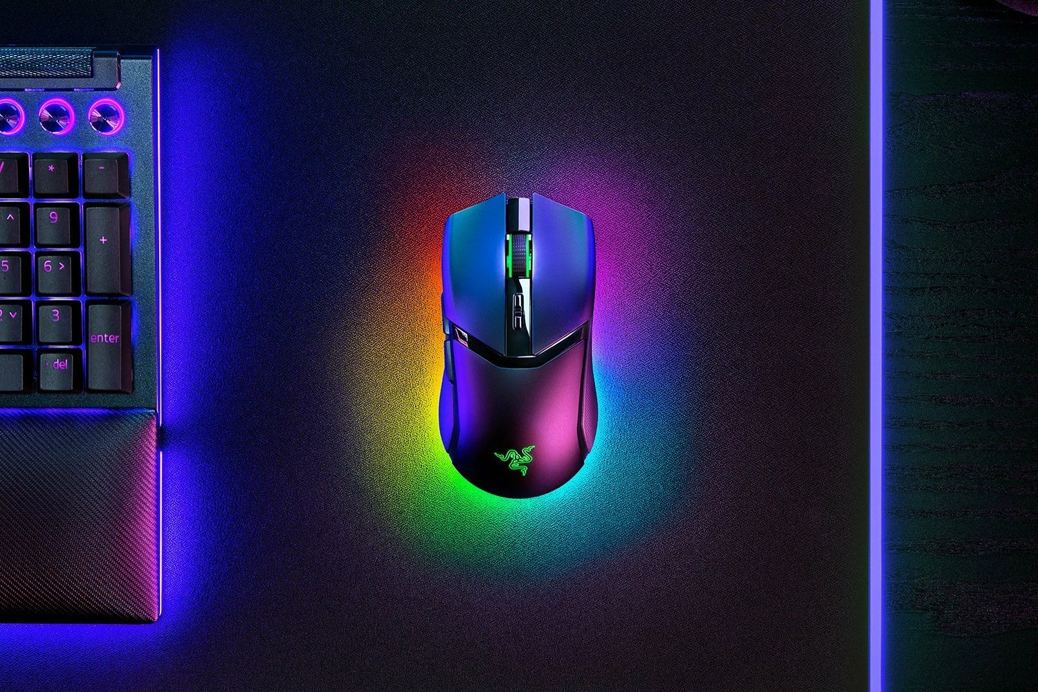 Maus gaming Razer Cobra Pro RZ01-04660100-R3G1, pa kabllo 2.4GHz/Bluetooth, 30000 DPI, RGB, i zi