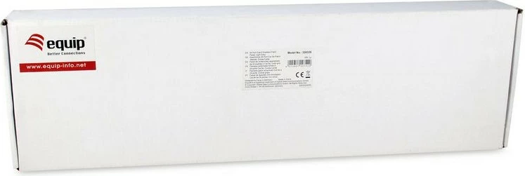 Patch panel EQUIP 24-port Cat6, 1U, metal, rackmount, gri