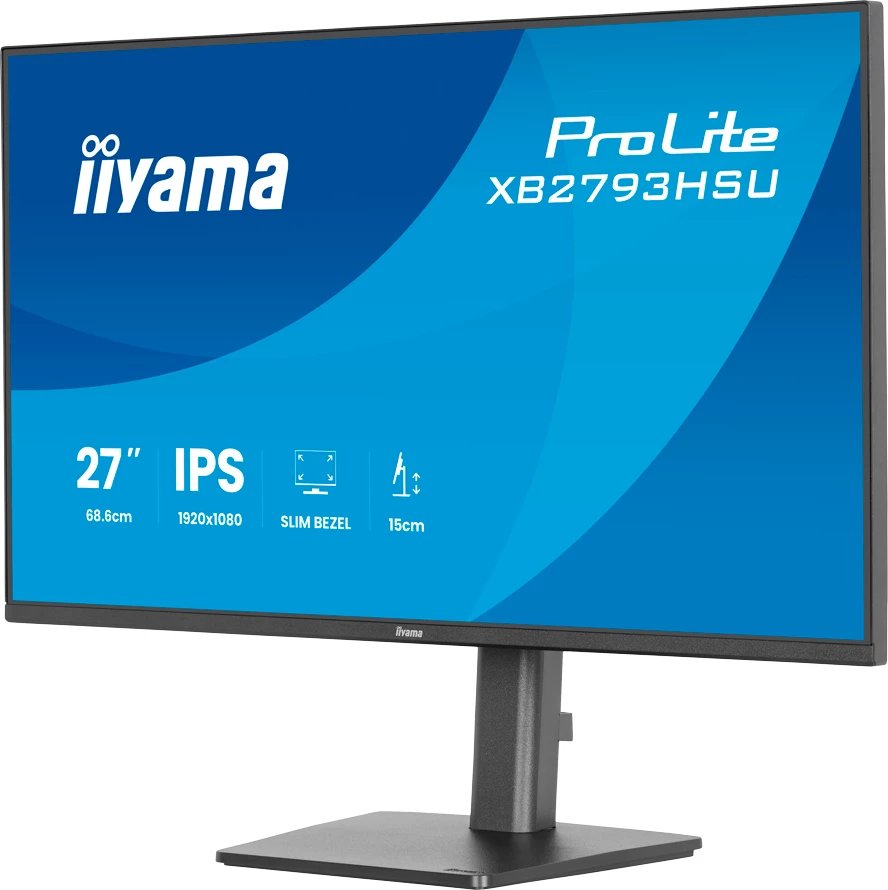 Monitor LED IIYAMA ProLite XB2793HSU-B1 27" IPS FHD 1920x1080 120Hz 1ms HDMI/DP USB Hub Full Ergo, i zi