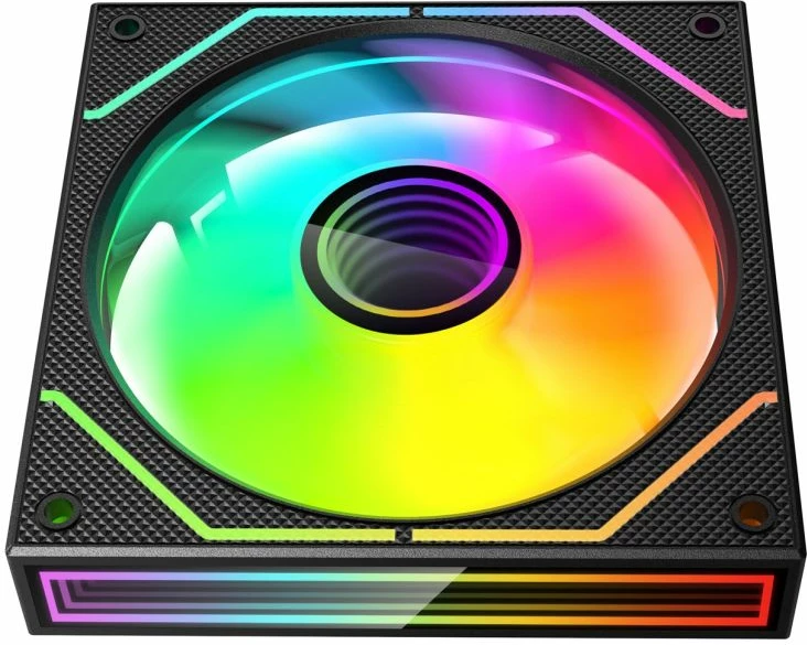 Ventilatorë kompjuteri TACENS MARS MF-3DPROKIT 120 ARGB x3, të zinj, set me hub dhe telekomandë
