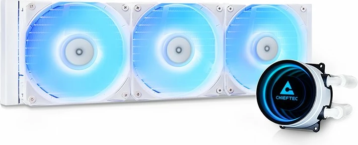 Ftohje me ujë AIO për CPU Chieftec Iceberg White 360 ARGB CLC-360-RGB-W, radiator 360mm, 3x120mm PWM, e bardhë
