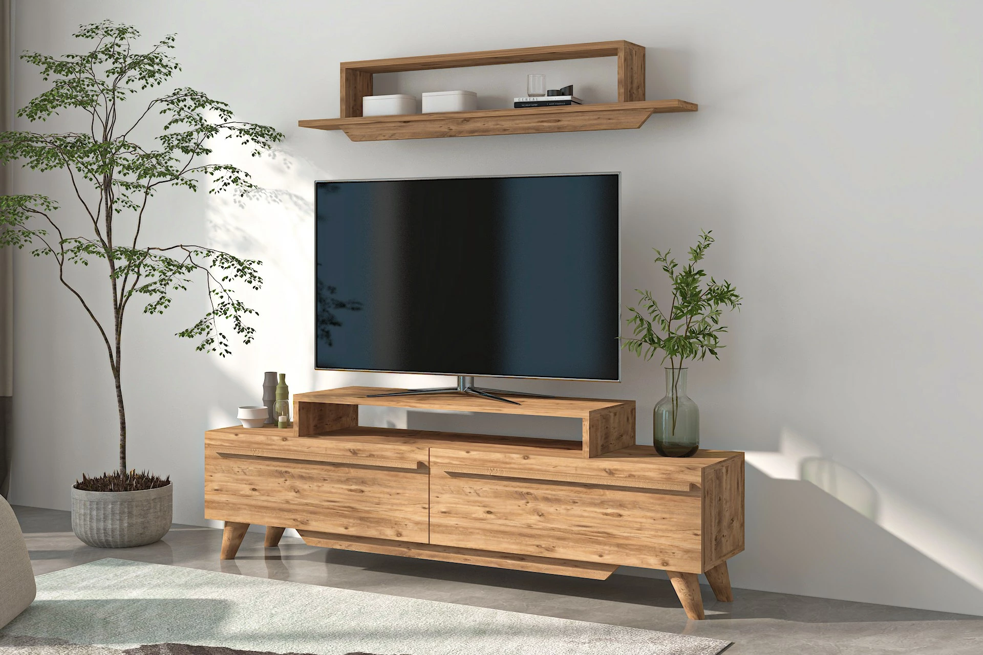 Njësi TV Hanah Home, Harmony, ngjyrë pishë Atlantike