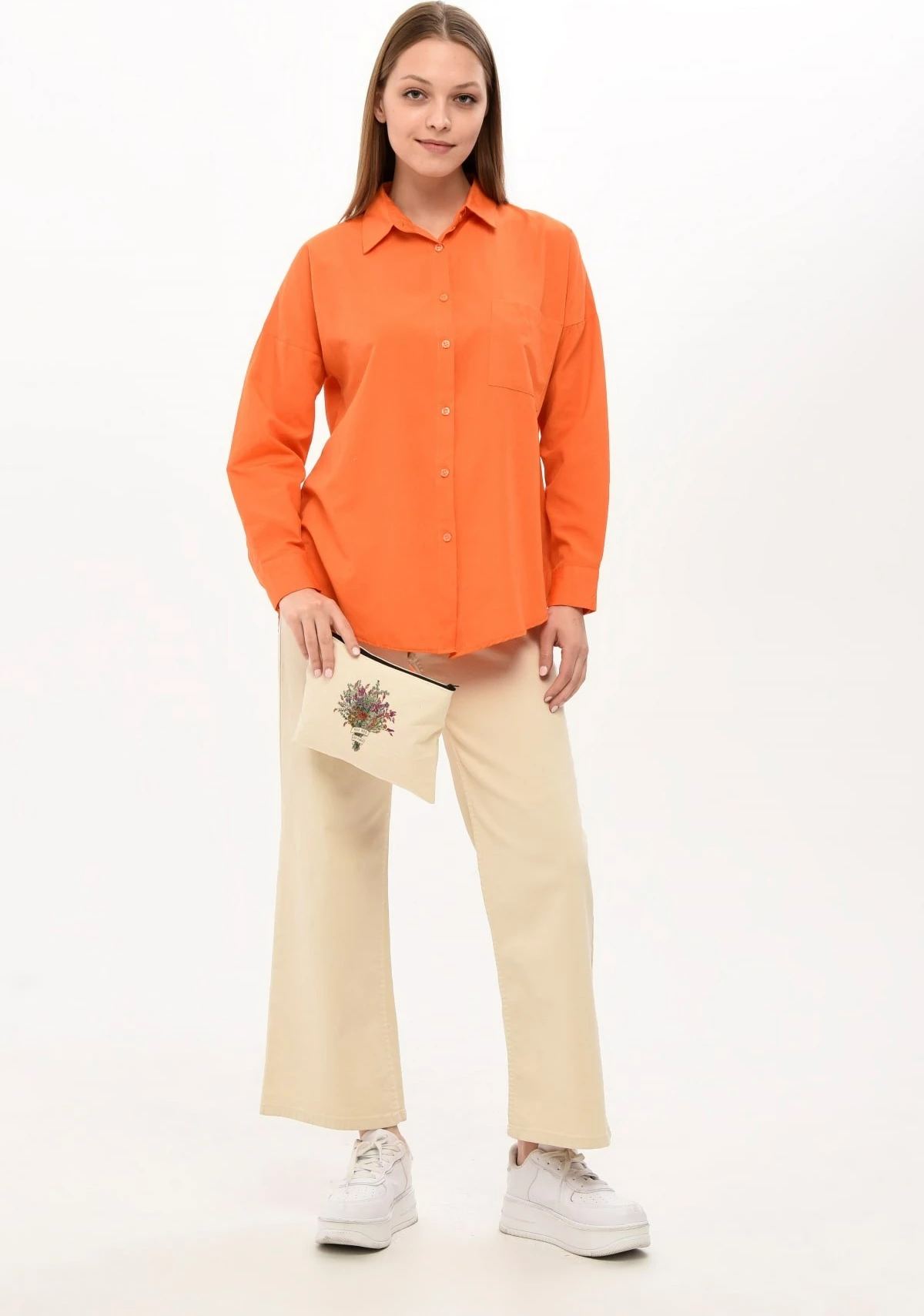 Çantë për make-up Zoozie Bags, krem, 25x18cm, 0745