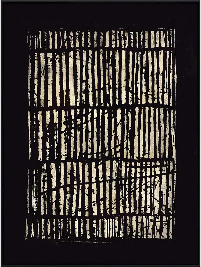 Pikturë dekorative Multiply, kanavacë, MDF, ngjyrë e zezë dhe bezhë, 90x120x4cm