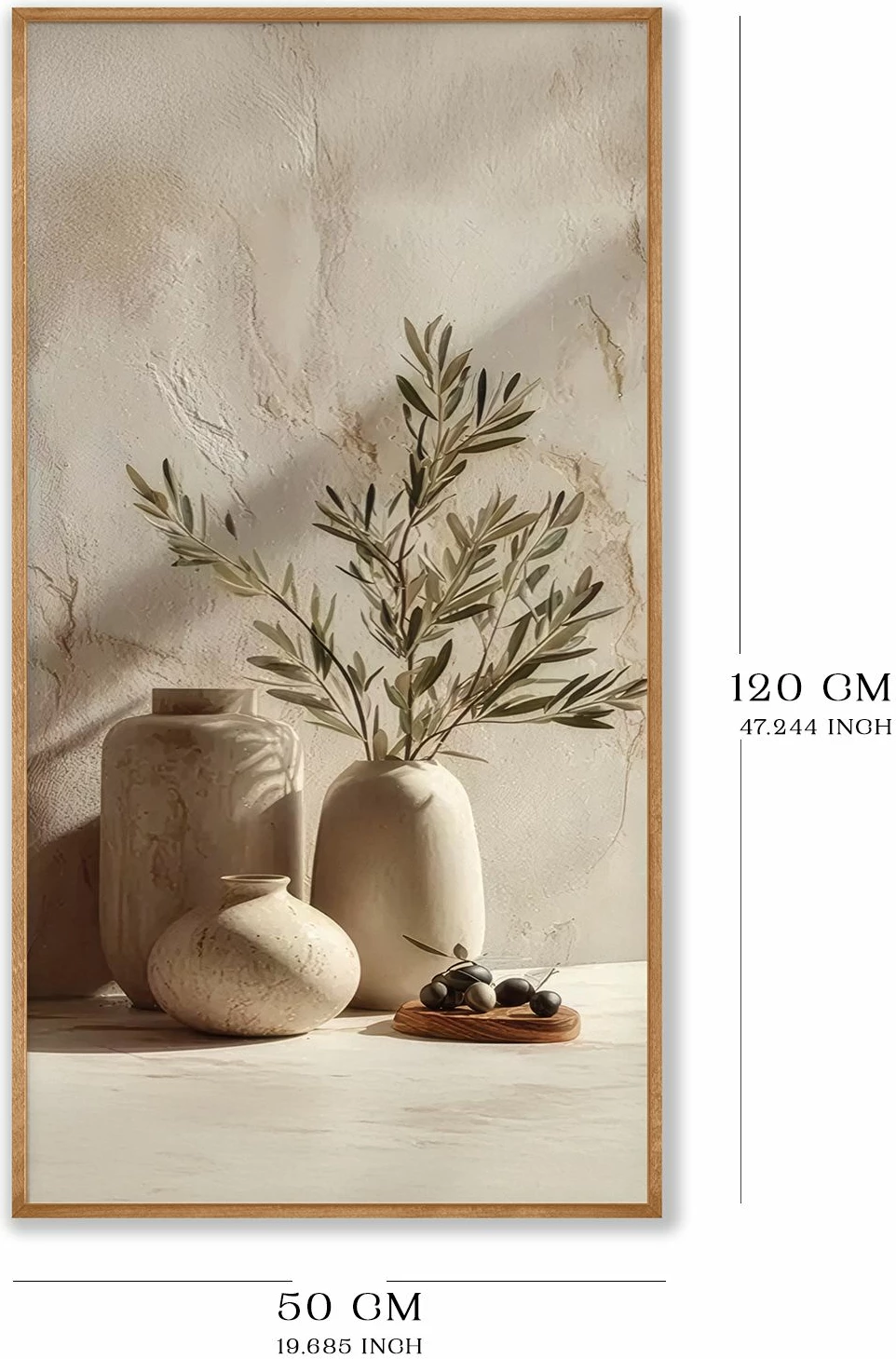 Pikturë dekorative me kornizë, MDF, Wallity, Artsmdfyty85-12050, shumëngjyrëshe, 120x50cm
