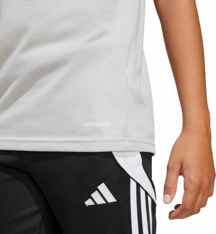 Maicë polo për fëmijë adidas, e hirtë