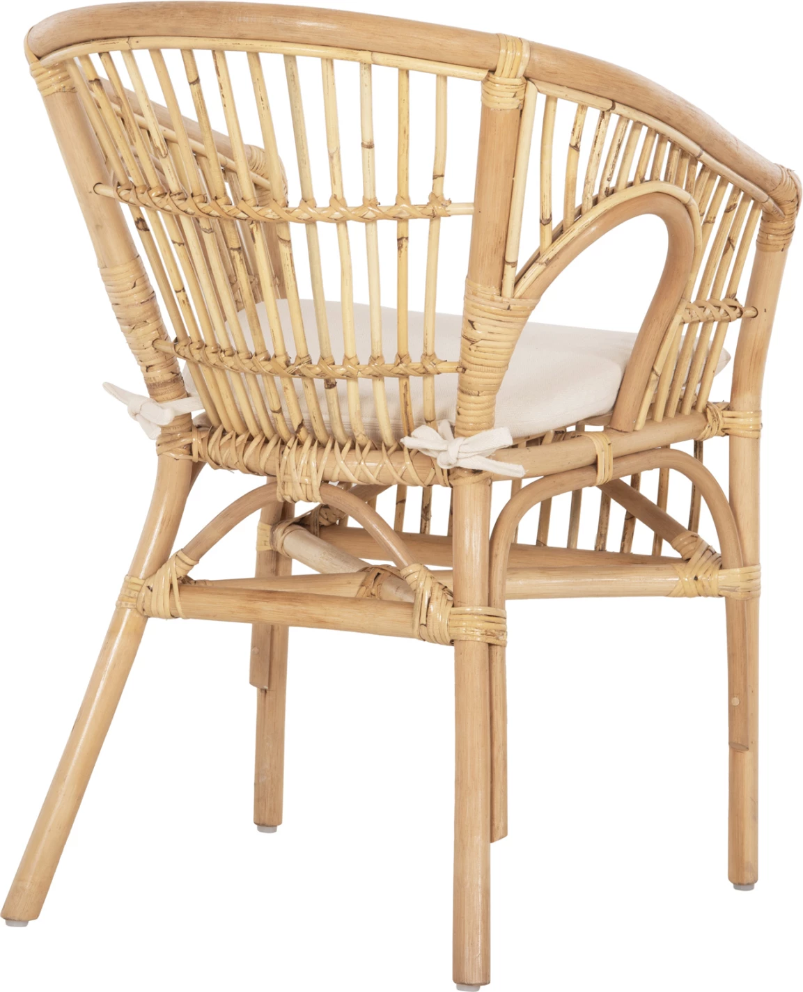 Karrige DAMPAR FH9929.04 ratan, jastëk i bardhë, 59x61x80 cm