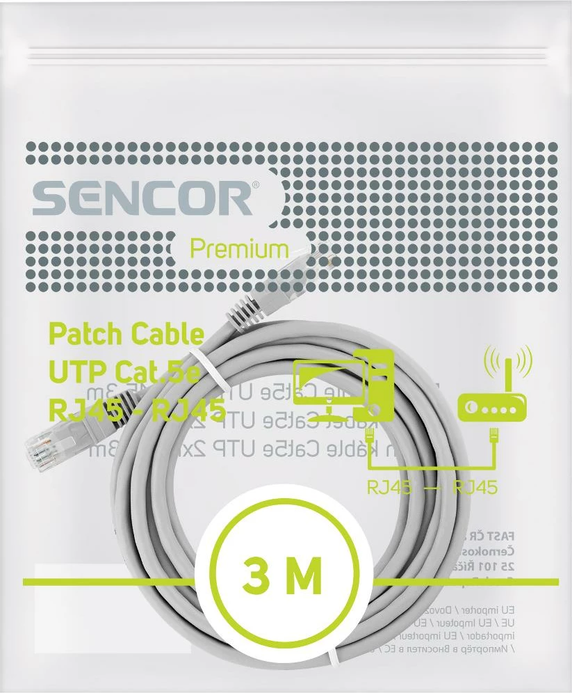 Sencor SCO 560-030 CAT5e UTP 2xRJ45 3m