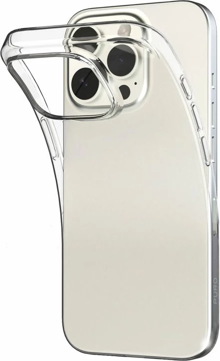 Kuti silikoni për iPhone 16 Pro Max Puro 03 Nude, transparente