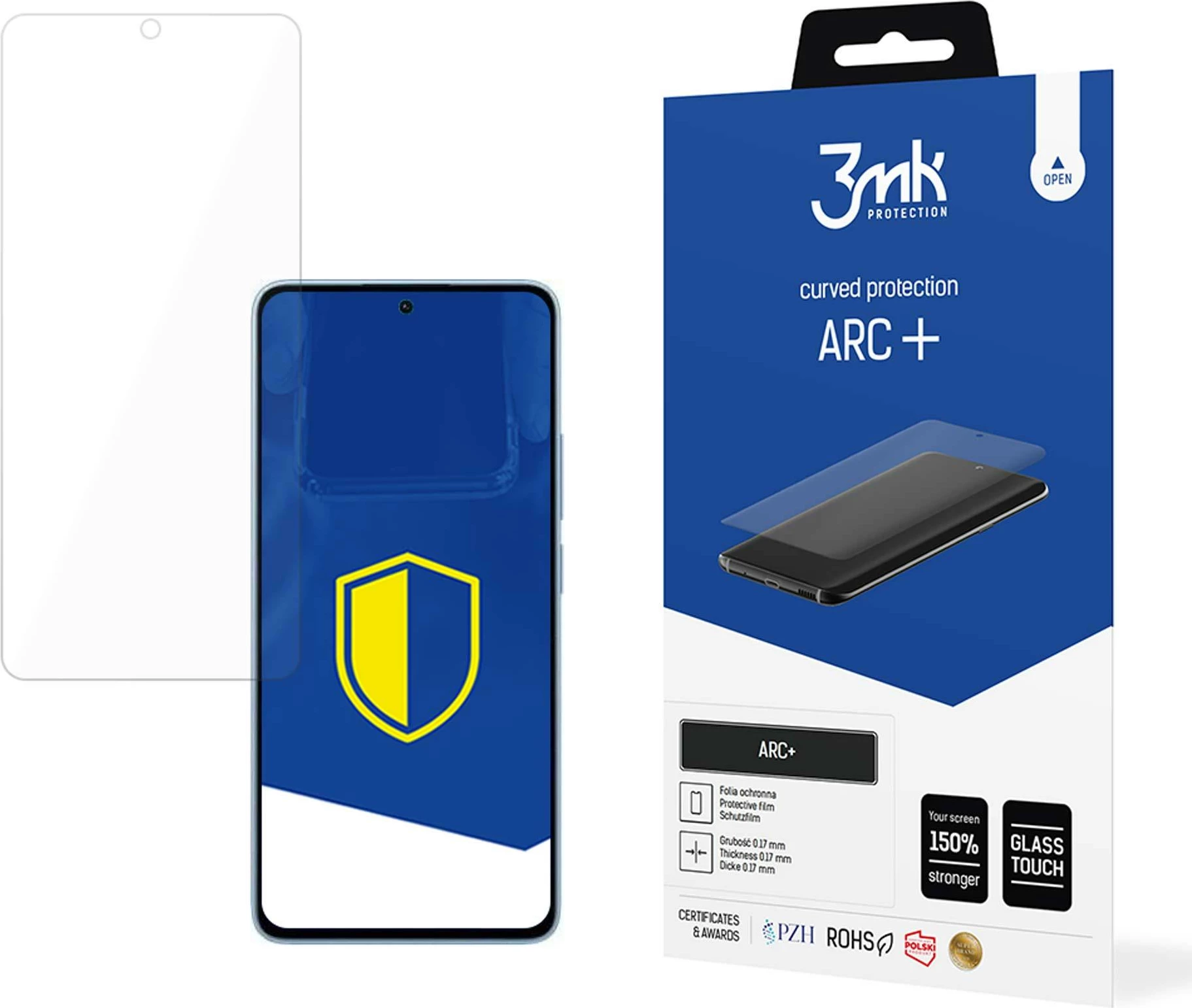 Folje mbrojtëse për ekran, 3mk Protection ARC+ për Xiaomi Redmi Note 13 4G, TPU