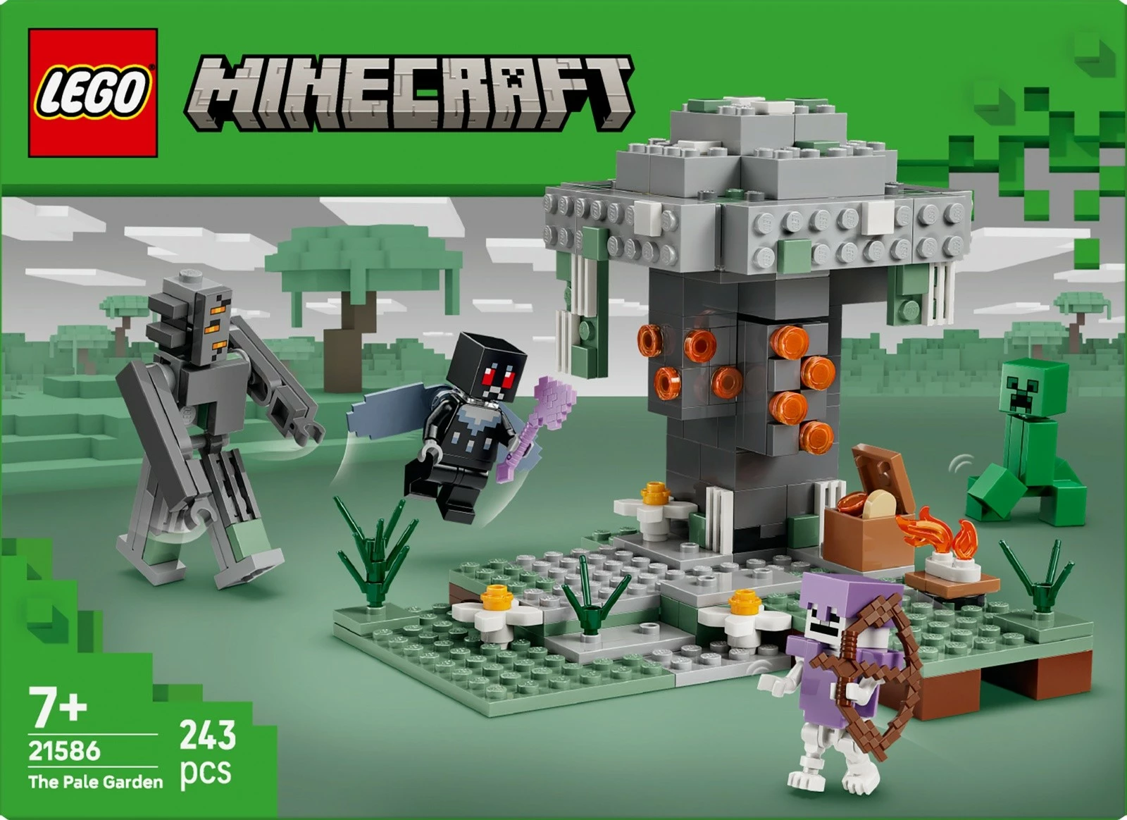 Set ndërtimi, LEGO Minecraft, 21586 The Pale Garden, 243 pjesë, 7+