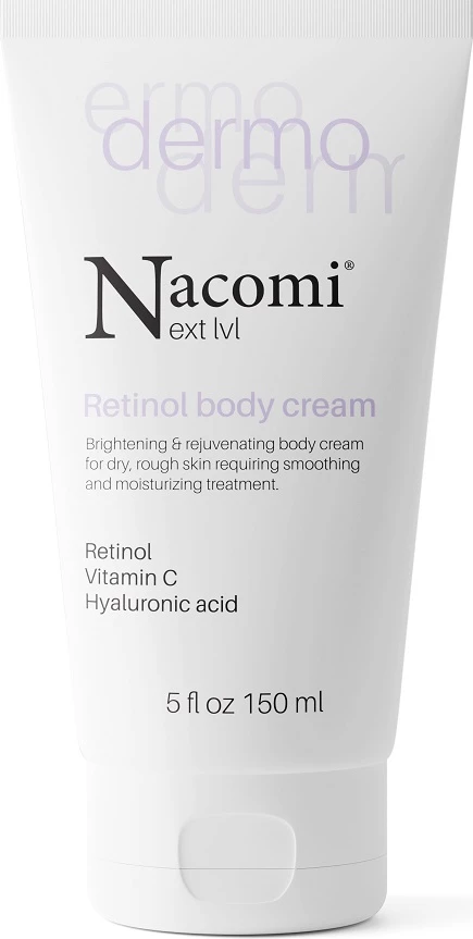 Krem trupi për femra Nacomi Next Level Dermo Brightening and Rejuvenating me Retinol dhe Vitaminë C, 150ml