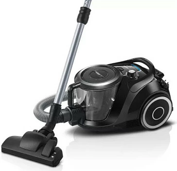 Fshesë me korrent Bosch Serie 6 BGC41XSIL, 700 W, pa qese, 2.4 L, e zezë