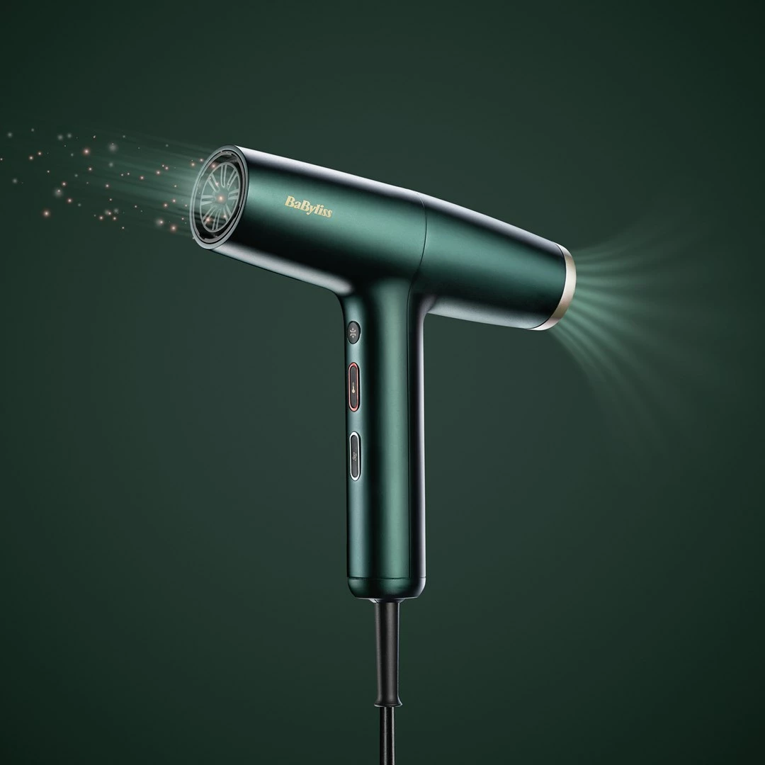 Tharëse flokësh Babyliss Air Power Pro D6555DE, 1700 W, e gjelbër