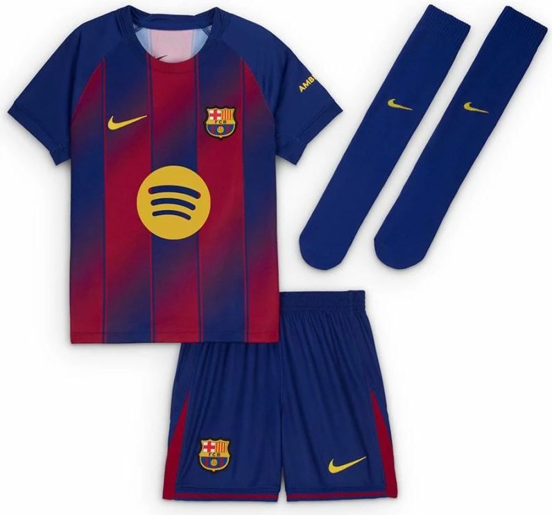 Komplet stadiumi fëmijësh Nike FC Barcelona 2025/2026, HJ5619-456