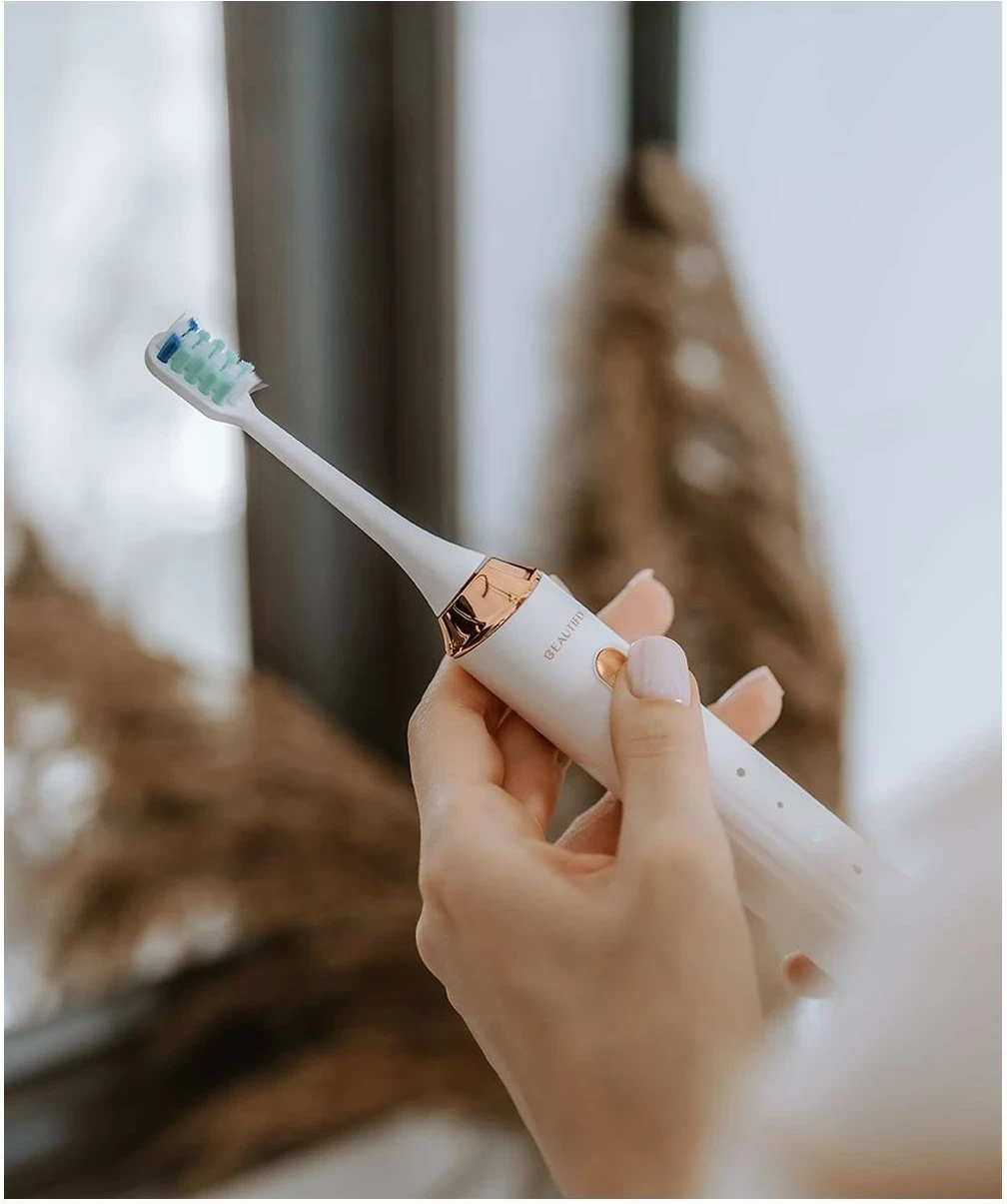 Furçë dhëmbësh sonike Beautifly White Smile, 5 mënyra pastrimi, IPX7, e bardhë