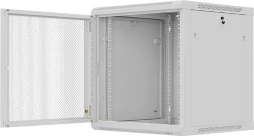 Kasë rack LANBERG 19" 12U, 600x600mm, e hirtë, derë me vrima