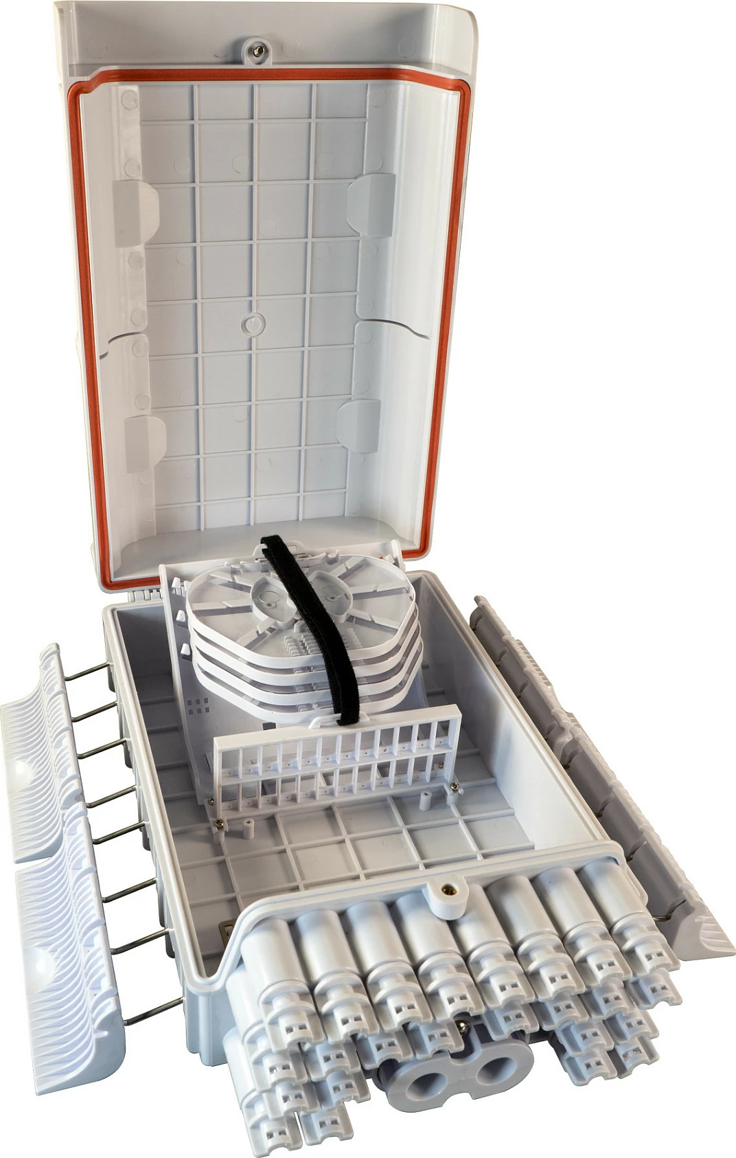 Kuti lidhëse FTTH EFB Elektronik IP65, për 48 fibra, gri